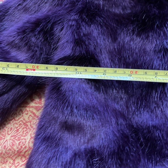 Habitual Nordstrom sz 12m gorgeous faux fur jacket eggplant like new condition - Picture 9 of 10
